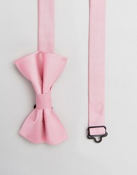 Розовый шелковый галстук-бабочка ASOS Wedding - Розовый