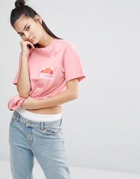 Свободная футболка бойфренда Ellesse - Пыльно-розовый