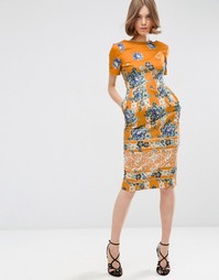 Платье с цветочным принтом ASOS - Мульти