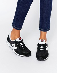 Черные кроссовки с белой отделкой New Balance 410