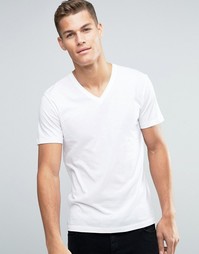 Базовая футболка с V‑образным вырезом Esprit - Белый