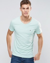 Зеленая футболка Tommy Hilfiger - Green mist