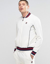 Спортивная куртка с воротником в стиле ретро Fila Vintage - Бежевый