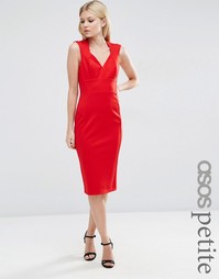 Платье-футляр из ткани понте ASOS PETITE - Красный