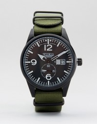 Часы с оливковым ремешком Techne Harrier Nato - Зеленый