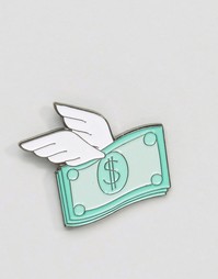 Значок в виде доллара с крыльями Skinnydip - Мульти
