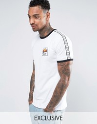 Футболка с отделкой контрастной лентой Ellesse - Белый