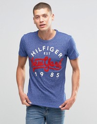 Футболка c логотипом Tommy Hilfiger Denim - Синий