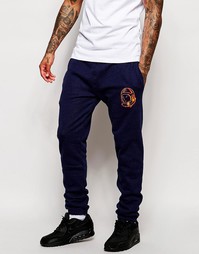 Спортивные брюки с логотипом Billionaire Boys Club - Темно-синий