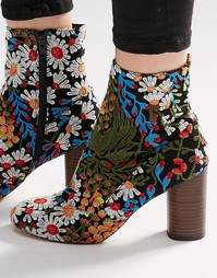 ASOS EMILIA Jacquard Ankle Boots - Мульти