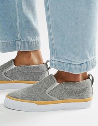 Кеды-слипоны ASOS DYNAMIC - Серый