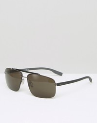 Квадратные солнцезащитные очки Hugo Boss - Черный