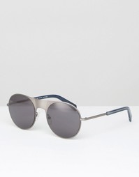 Серебристые солнцезащитные очки в круглой оправе Marc By Marc Jacobs