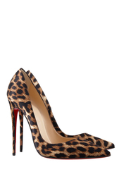 Коричневые Шелковые туфли So Kate 120 Christian Louboutin