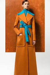 Шерстяное пальто Delpozo