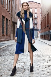 Кожаный жилет с мехом Lyle Diane von Furstenberg