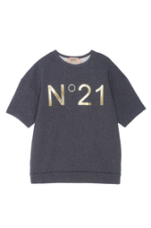 Хлопковая футболка No.21