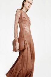 Платье с кружевом Nina Ricci
