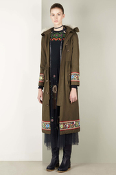 Тренч с вышивкой Red Valentino