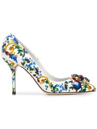 декорированные туфли с принтом Majolica Dolce &amp; Gabbana