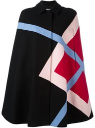 пальто-кейп с узором "аргайл" MSGM