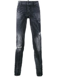 джинсы с рваными деталями   Dsquared2
