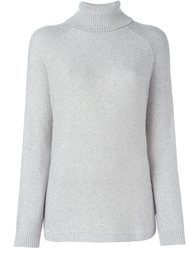 flocked roll neck pullover Brunello Cucinelli