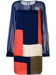 платье с прозрачными рукавами Diane Von Furstenberg