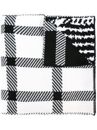 шарф с узором в елочку и ломаную клетку Barbara Bui