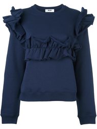 толстовка с рюшами MSGM