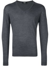 свитер c V-образным вырезом   Fendi
