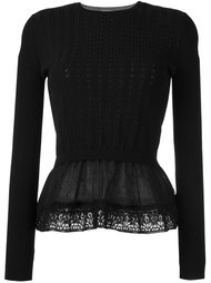 топ с баской Red Valentino