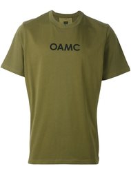 футболка с контрастной полосой на спине Oamc