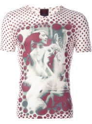 футболка с принтом девушки Jean Paul Gaultier Vintage