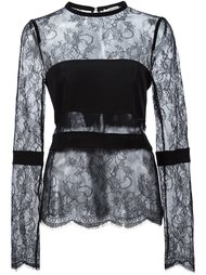 sheer lace blouse Emanuel Ungaro