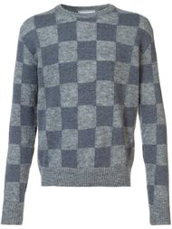 checkerboard sweater Ami Alexandre Mattiussi