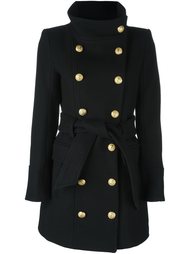 двубортное пальто  Balmain