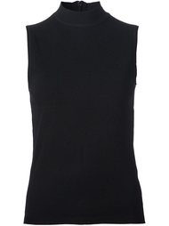 mock neck sleeveless knit top Victor Alfaro