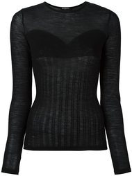 топ в рубчик Balmain