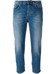 эластичные укороченные джинсы  Nº21