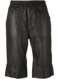 укороченные кожаные брюки Diesel Black Gold
