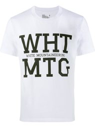футболка с принтом логотипа   White Mountaineering