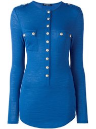 топ с длинными рукавами Balmain