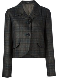 укороченный пиджак в клетку Maison Margiela