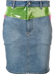 panelled denim skirt Jeremy Scott