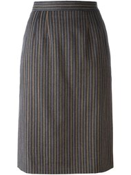 юбка в полоску  Yves Saint Laurent Vintage