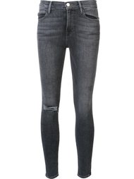 distressed skinny jeans  Frame Denim