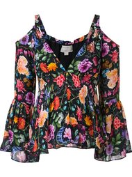 floral print blouse Nicole Miller