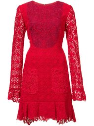 panelled lace dress Monique Lhuillier