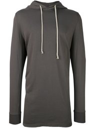 удлиненная толстовка с капюшоном Rick Owens DRKSHDW